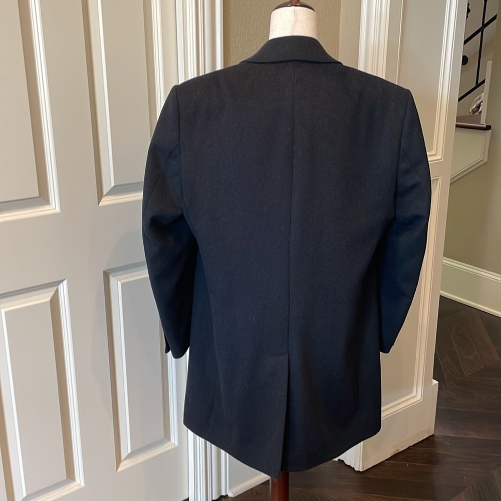 Jos. A. Bank Wool Blend Topcoat Black 40 Short - Picture 6 of 11